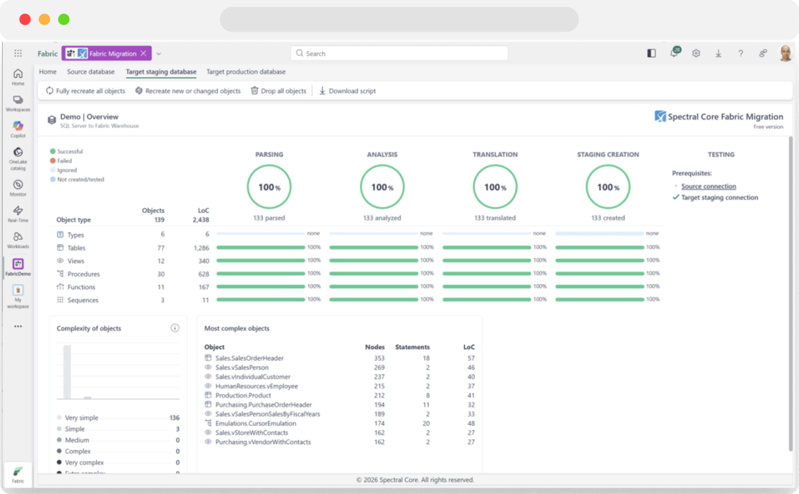 Database code migration
